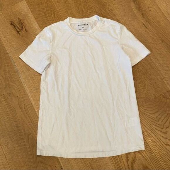 Big Star Crew Neck short Sleeve Tee in White - Picture 1 of 3